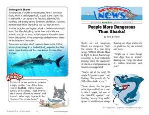 People More Dangerous Than Sharks! on Page 2