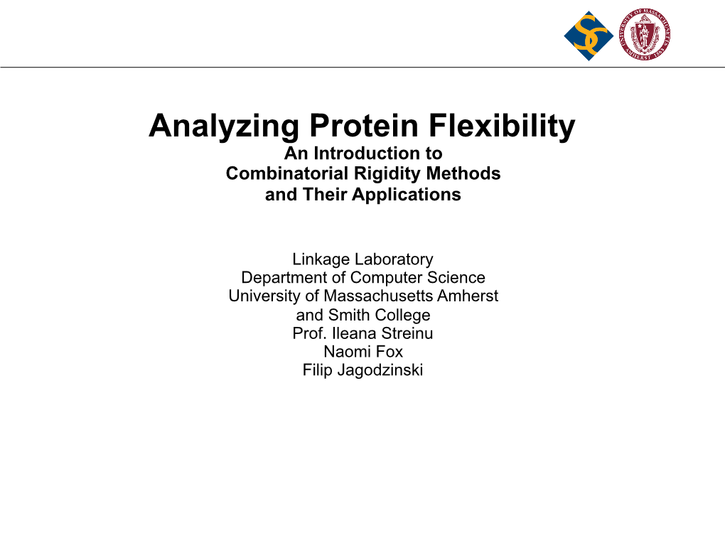 Analyzing Protein Flexibility an Introduction to Combinatorial Rigidity Methods and Their Applications