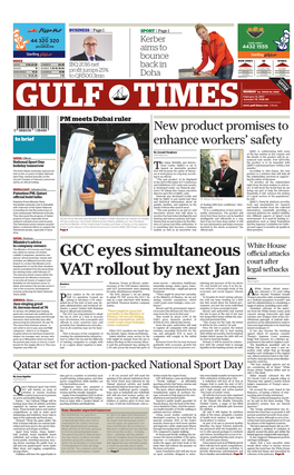 GCC Eyes Simultaneous VAT Rollout by Next