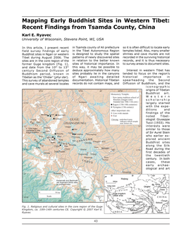 Mapping Early Buddhist Sites in Western Tibet: Recent Findings from Tsamda County, China Karl E