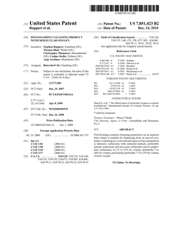 (12) United States Patent (10) Patent No.: US 7,851,423 B2 Ruppert Et Al