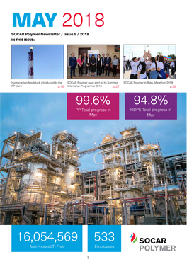 MAY 2018 SOCAR Polymer Newsletter / Issue 5 / 2018 in THIS ISSUE