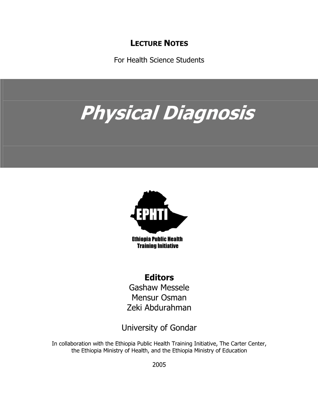 Physical Diagnosis