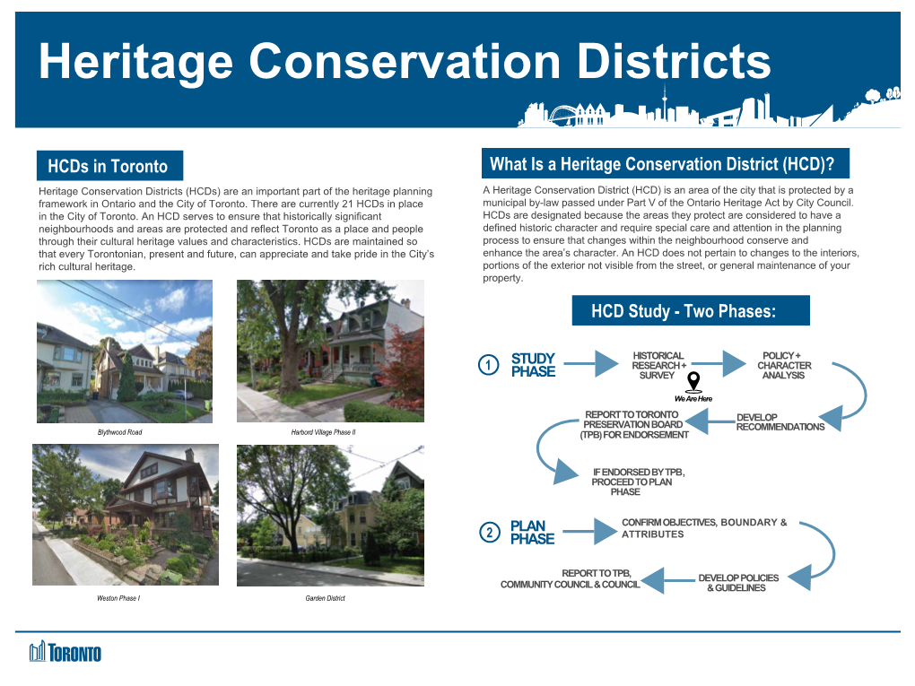 Weston II Heritage Conservation District Study
