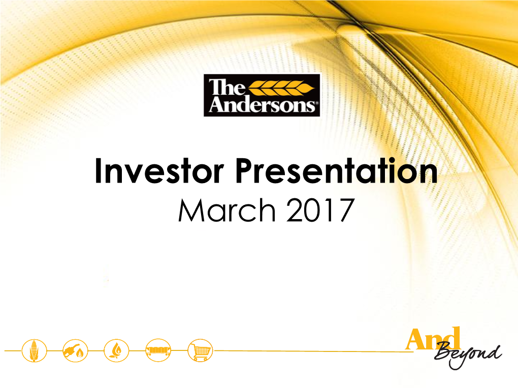 March Investor Presentation