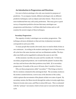 An Introduction to Progressions and Directions (PDF)