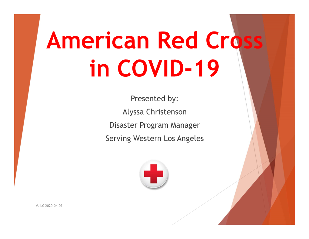 American Red Cross in COVID-19