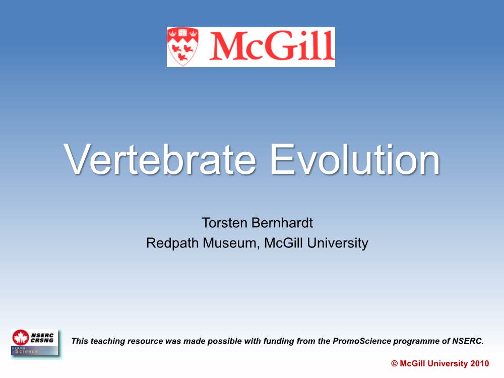Vertebrate Evolution (PDF)