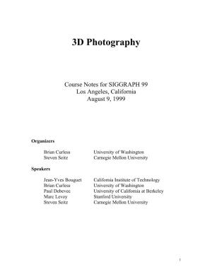 3D Photography