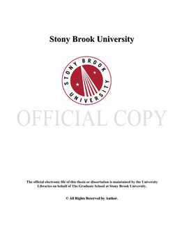Edited Final Copy with Minor Revisions for SUNY SB Graduate School