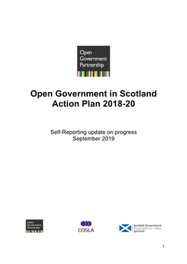 Open Government in Scotland Action Plan 2018-20