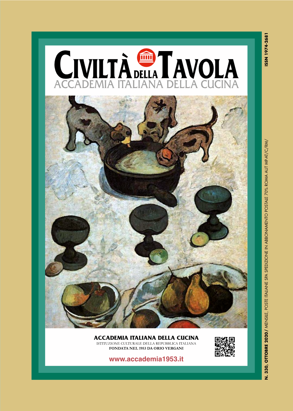 OTTOBRE 2020 L Civiltà Dellatavola ACCADEMIA ITALIANA DELLA CUCINA N