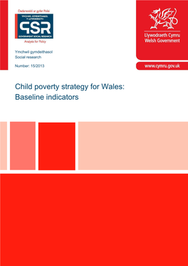 Child Poverty Strategy for Wales: Baseline Indicators