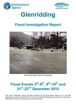 Glenridding Flood Investigation Report