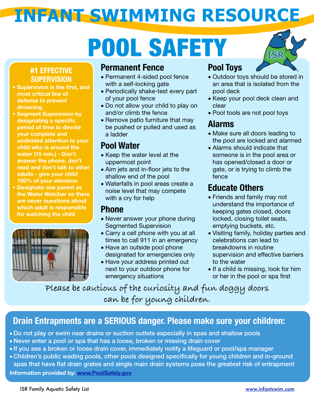 Family Aquatic Safety List