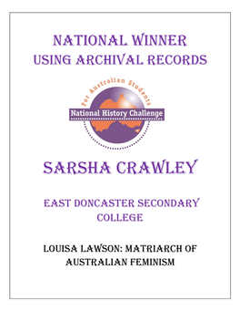Sarsha Crawley