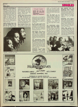 MUSIC WEEK DECEMBER 15 1984 Reviewed By