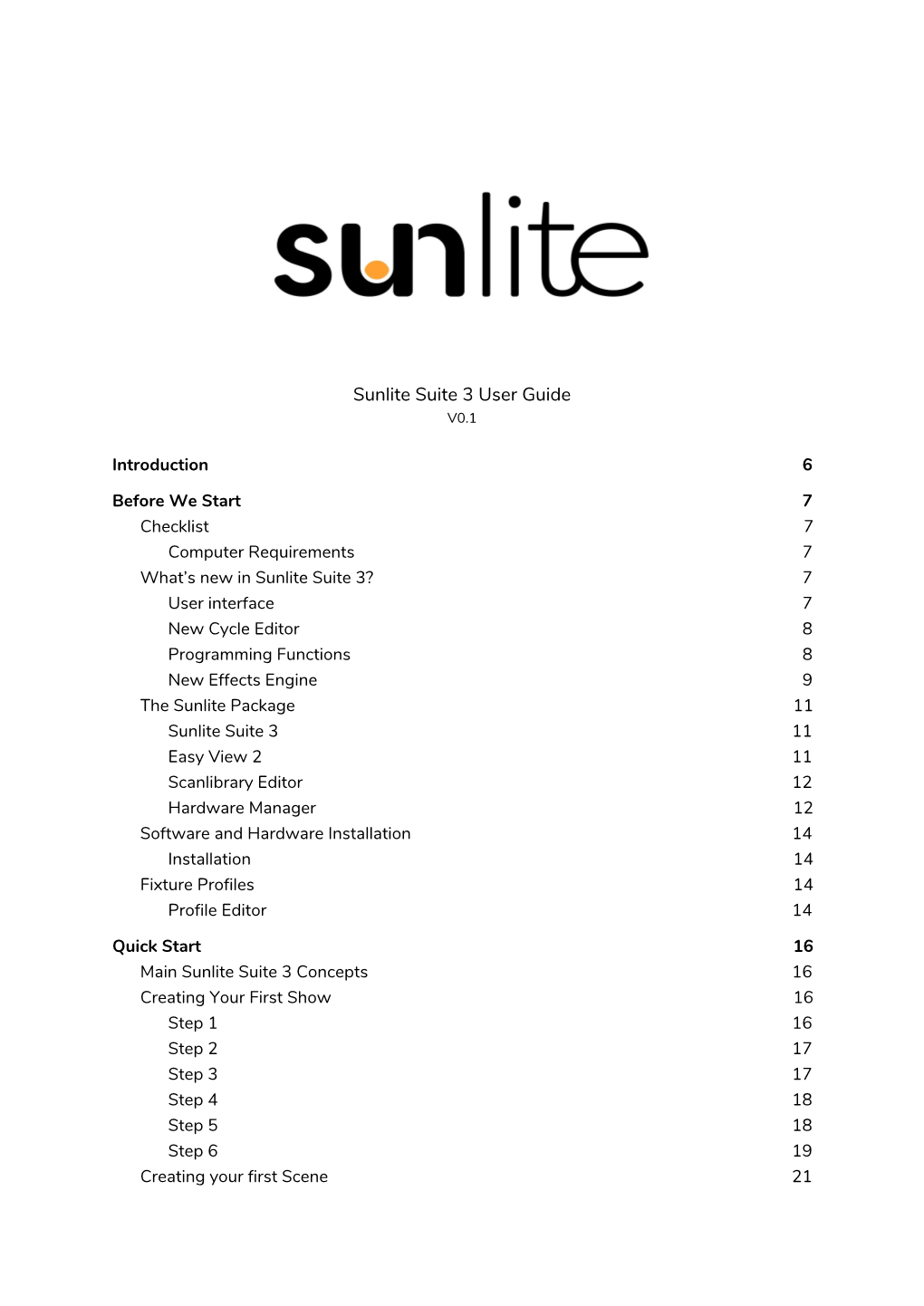 Sunlite Suite 3 User Guide V0.1