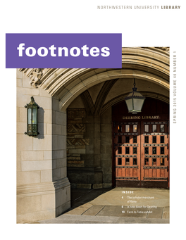 Footnotes SPRING 2015 VOLUME 40 NUMBER 1