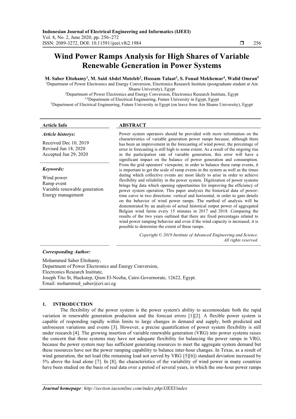 Wind Power Ramps Analysis for High Shares of Variable Renewable Generation in Power Systems