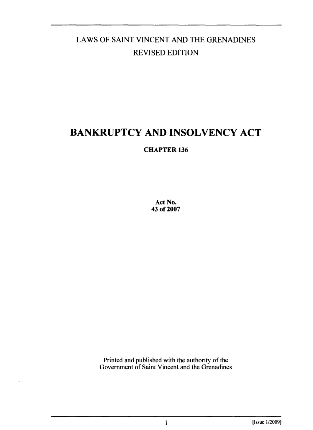 Bankruptcy and Insolvency Act