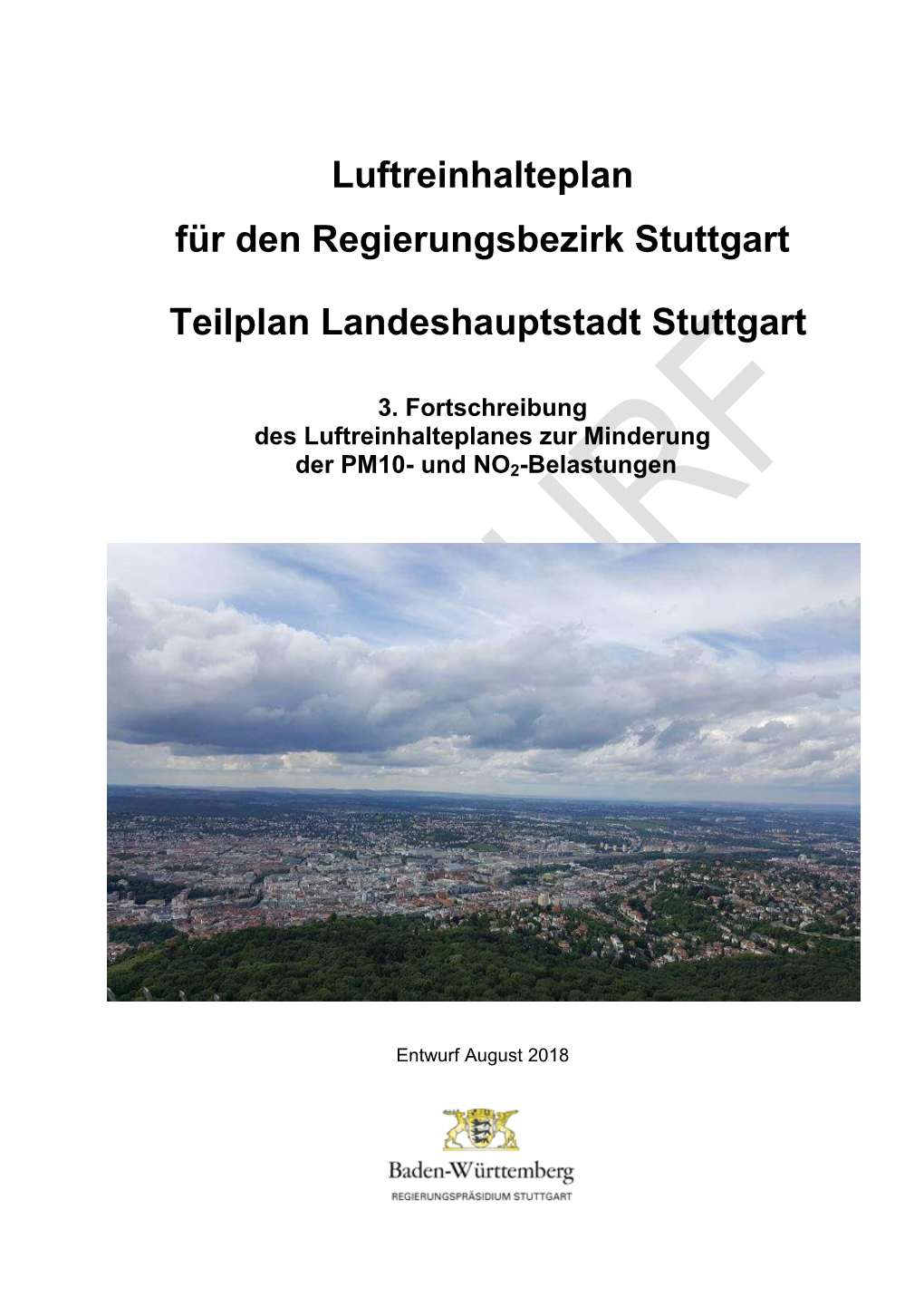 Luftreinhalteplan Für Den Regierungsbezirk Stuttgart Teilplan