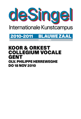 Koor & Orkest Collegium Vocale Gent