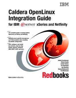Caldera Openlinux Integration Guide for IBM Xseries and Netfinity