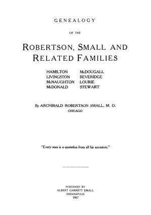 Robertson, Small and Related Families