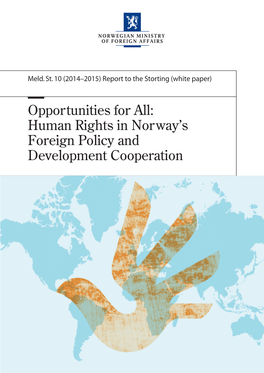 'Opportunities for All: Human Rights in Norway's Foreign Policy