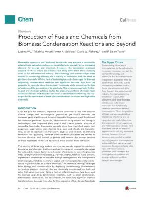 Condensation Reactions and Beyond