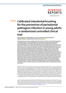 Calibrated Interdental Brushing for the Prevention of Periodontal