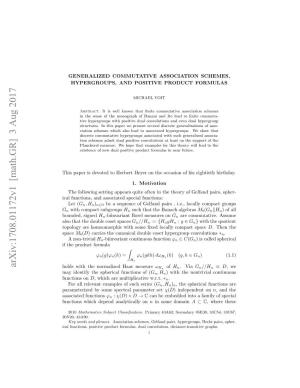 Generalized Commutative Association Schemes, Hypergroups, And
