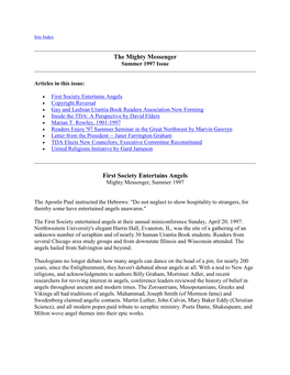 Might Messenger Newsletter -- Summer 1997