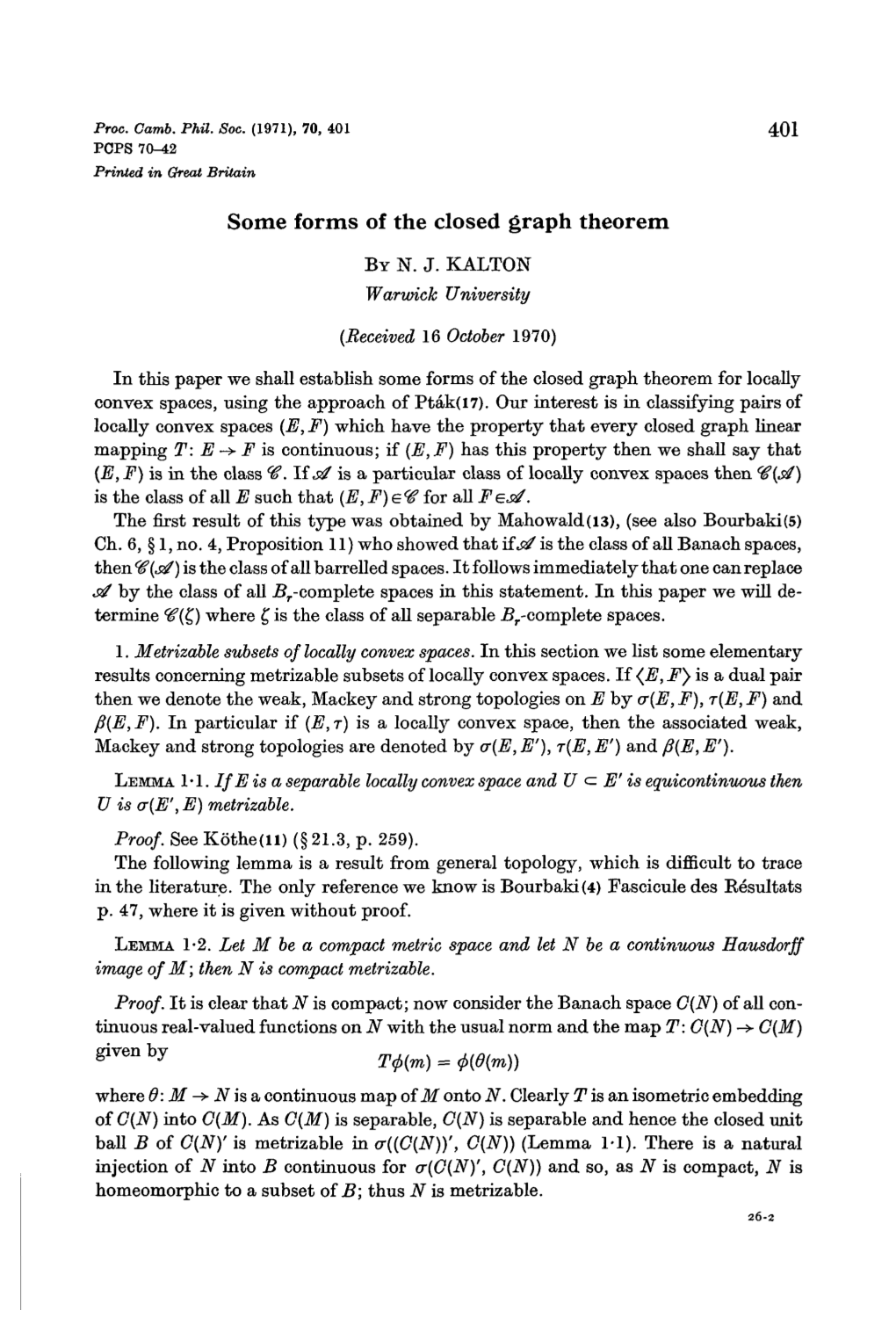 Some Forms of the Closed Graph Theorem