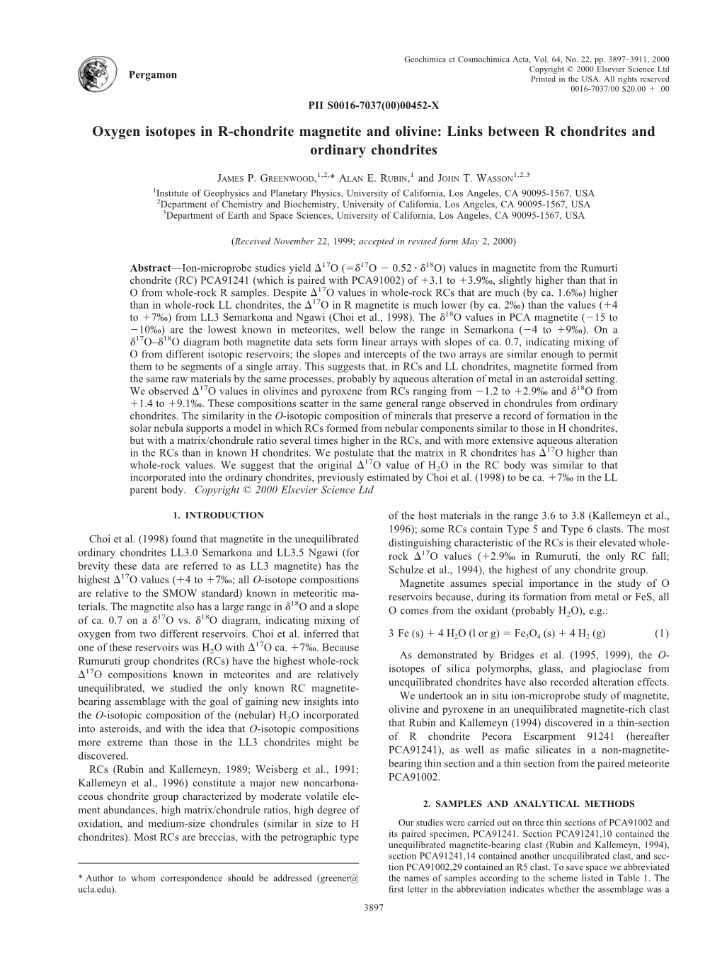 Oxygen Isotopes in R-Chondrite Magnetite and Olivine: Links Between R Chondrites and Ordinary Chondrites