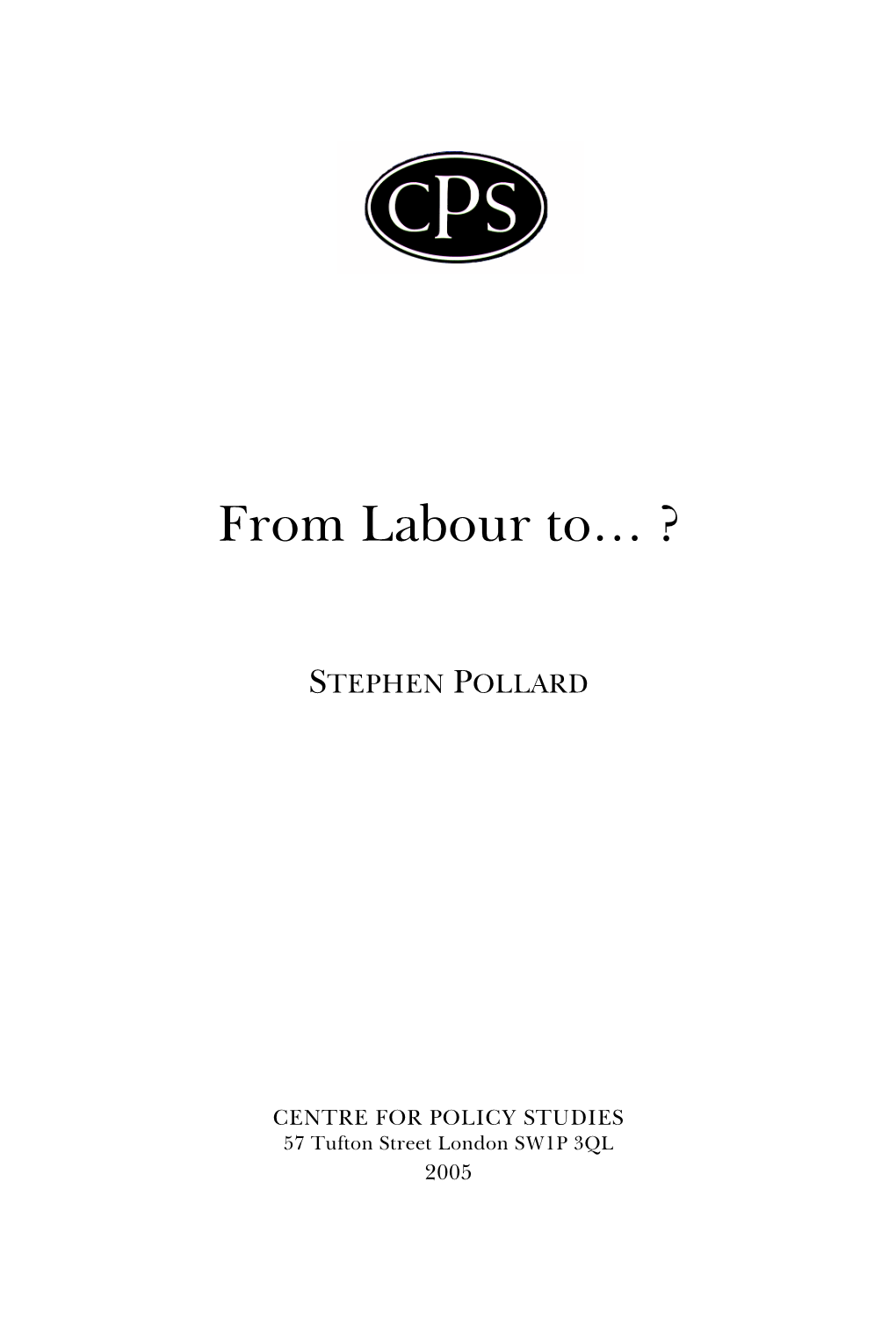 From Labour To… ?