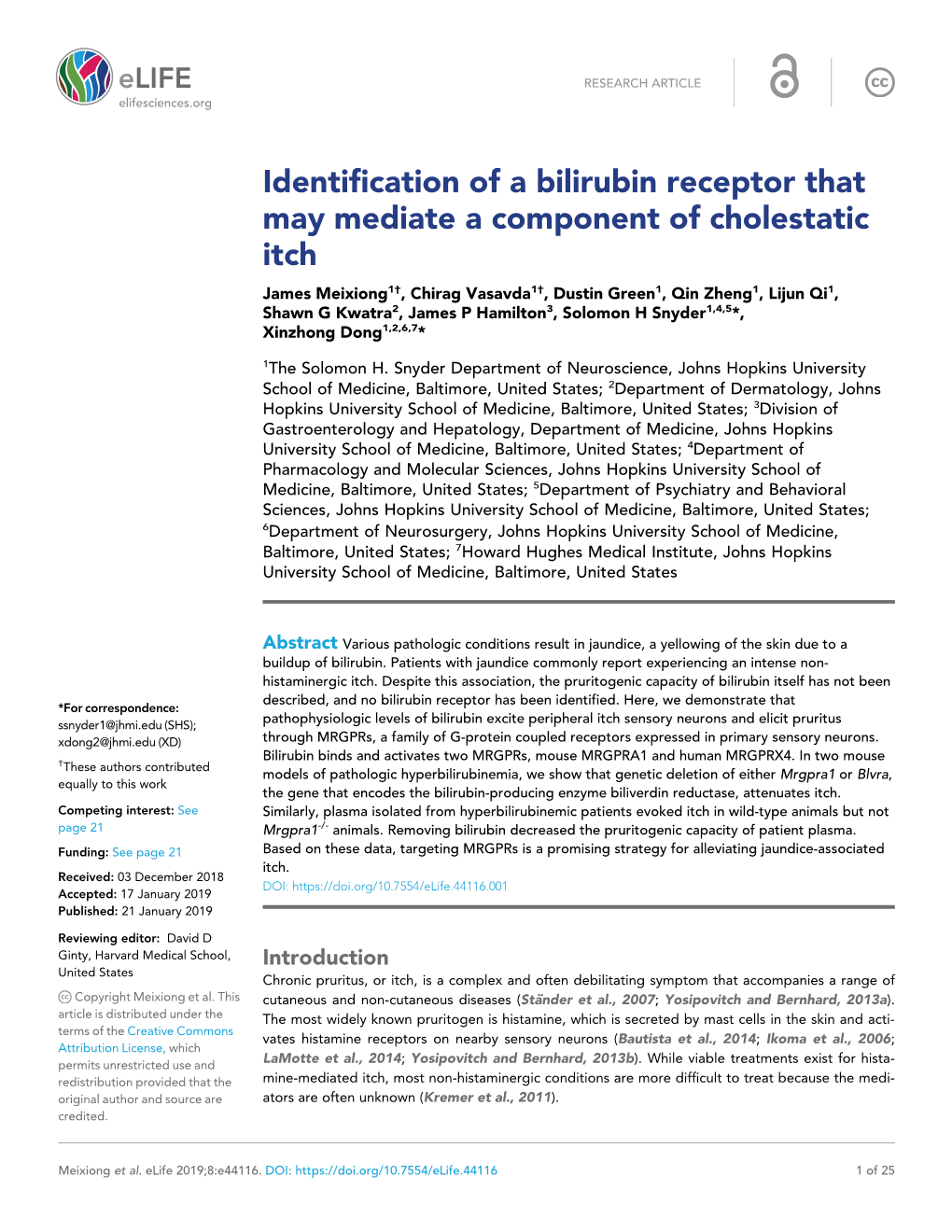 Identification of a Bilirubin Receptor That May Mediate A