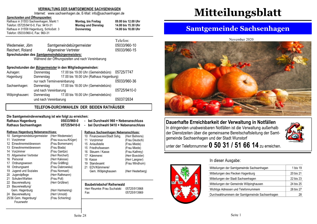 Mitteilungsblatt