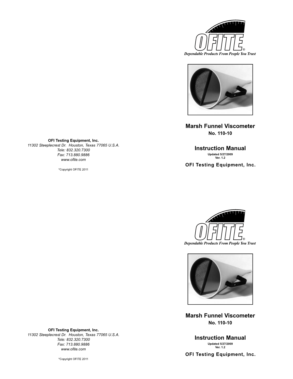 110-10 OFI Testing Equipment, Inc