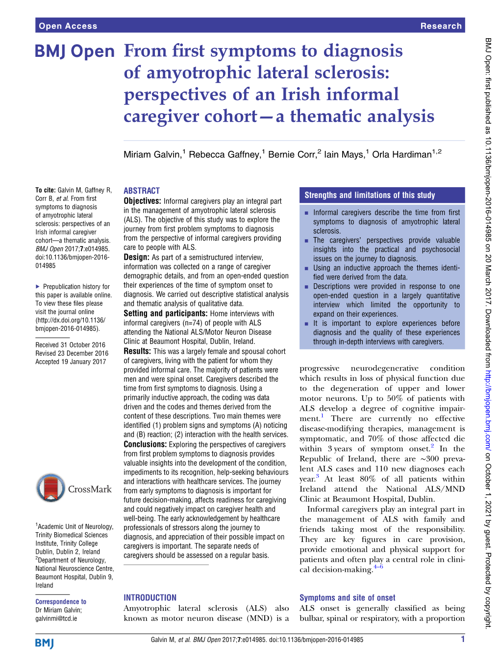 From First Symptoms to Diagnosis of Amyotrophic Lateral