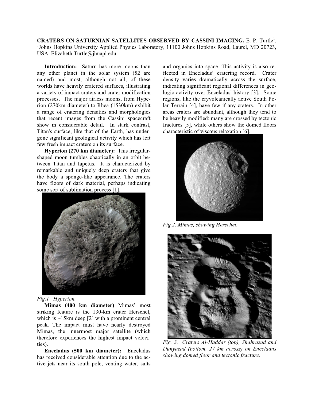 Craters on Saturnian Satellites Observed by Cassini Imaging