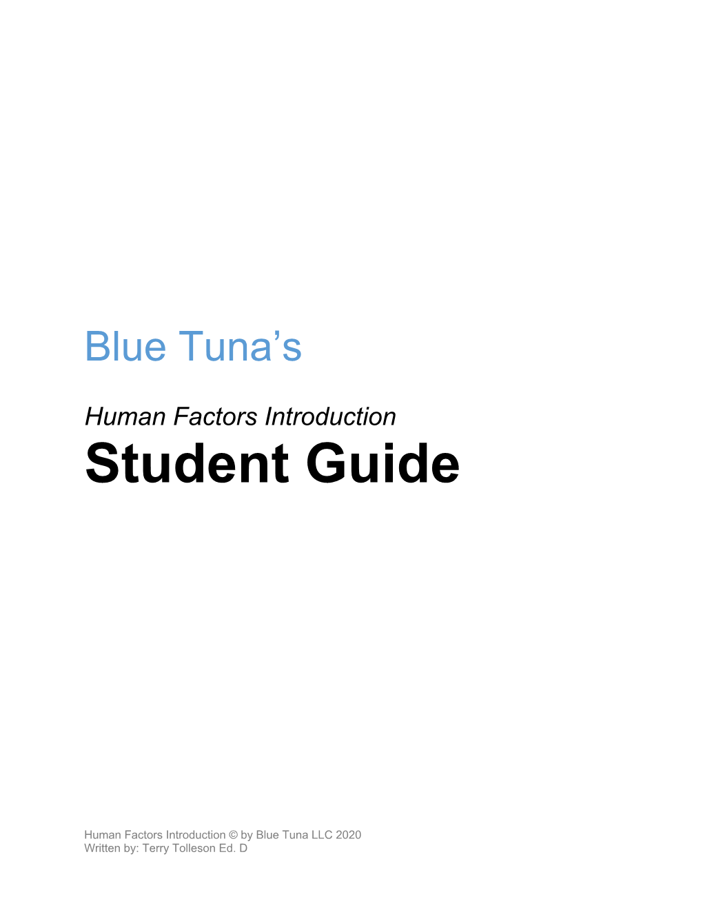 Student Guide