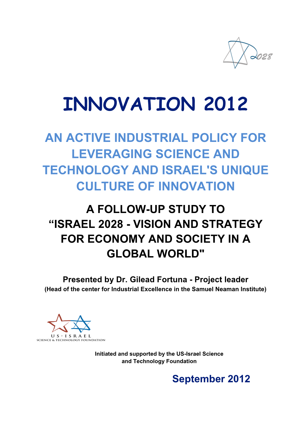 The US-Israel Science and Technology Foundation