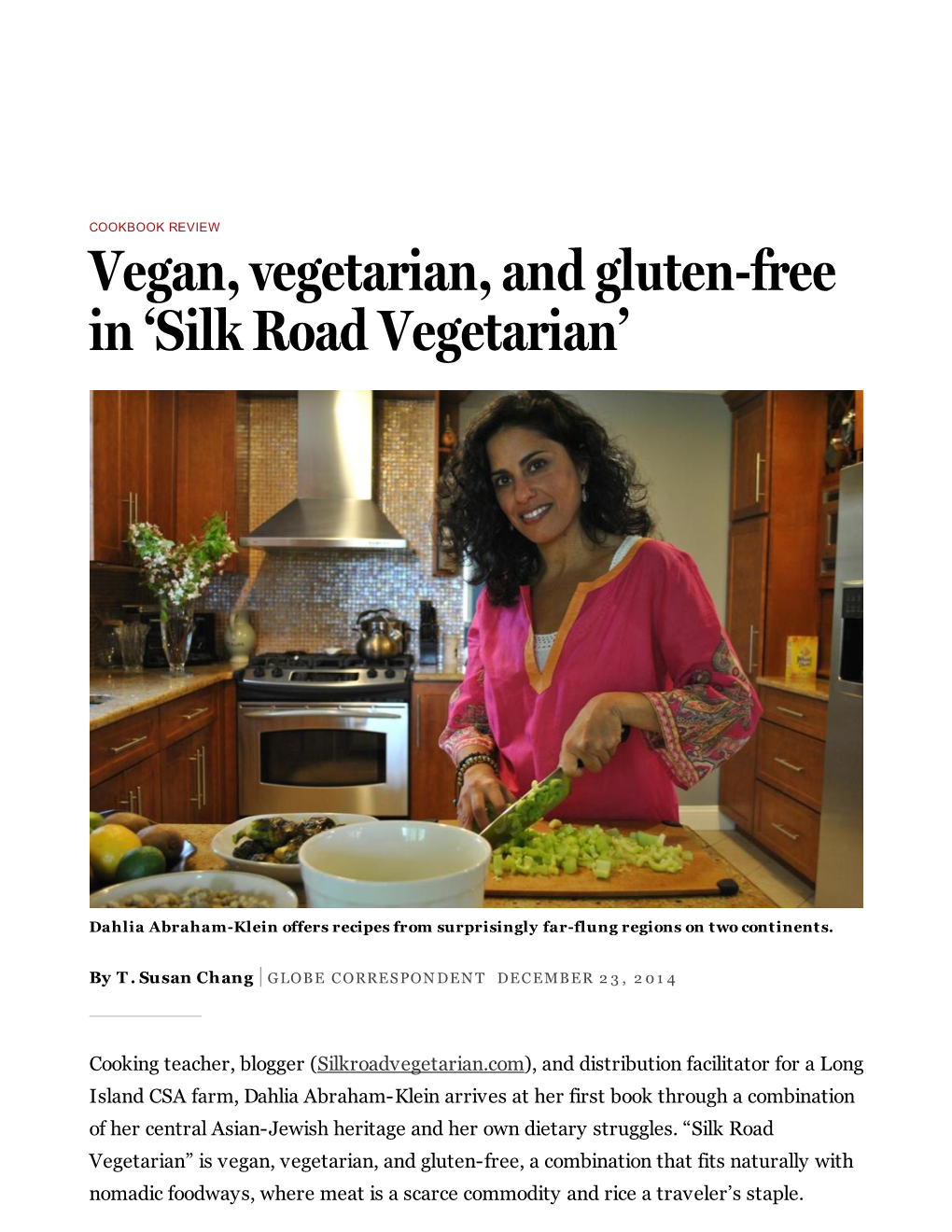 Vegan, Vegetarian, and Gluten-Free in 'Silk Road Vegetarian'