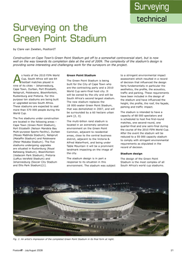 Surveying on the Green Point Stadium by Clare Van Zwieten, Positionit