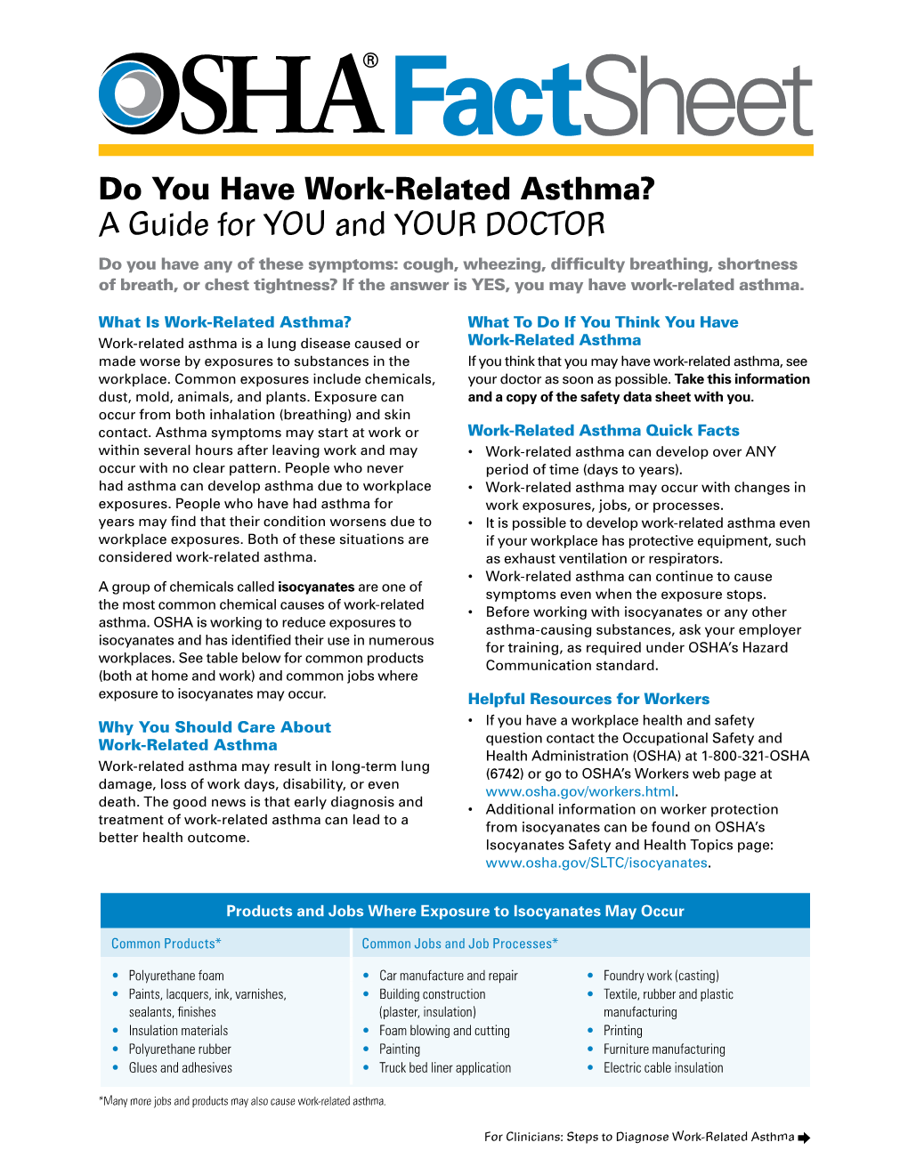 Do You Have Work-Related Asthma?