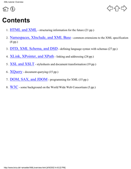 XML Tutorial: Overview