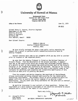 University of Hawaii at Manoa