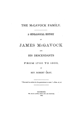 JAMES Mcgavook